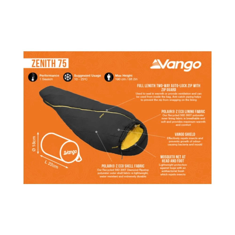 Vango Zenith 75 Sleeping Bag 5 Vango Zenith 75 Sleeping Bag - Image 3